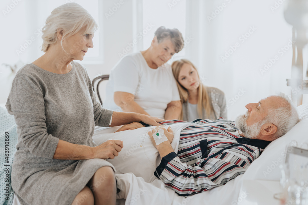 Obraz premium Palliative patient in hospital