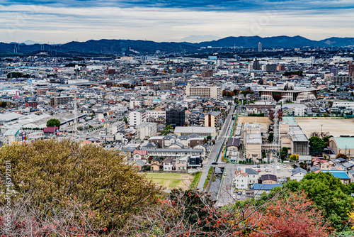 小牧山城天守から見た景色