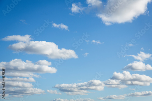 Heavenly clouds, blue sky with clouds background. Sky with clouds weather nature cloud blue. Inspirational concept.