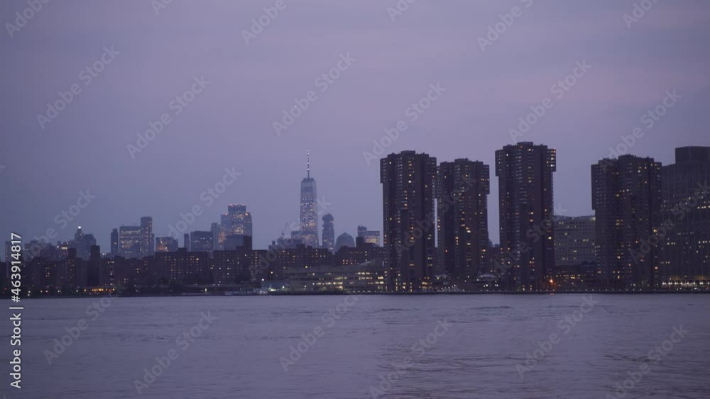 New York City skyline at Night Lights, Midtown Manhattan New York City skyline at Night Lights, Midtown Manhattan