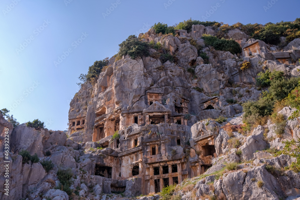 Myra Ancient City Rock Tombs Demre, Antalya, Turkey