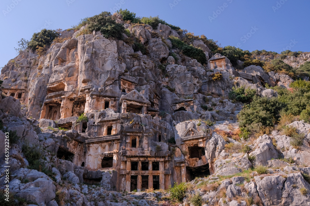 Myra Ancient City Rock Tombs Demre, Antalya, Turkey