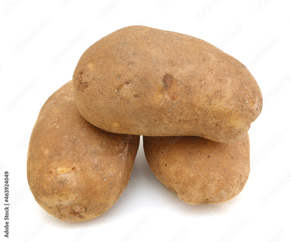 Potatoes isolated on a white background Potatoes isolated on a white background