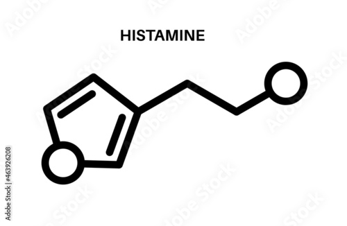 Histamine formula icon photo