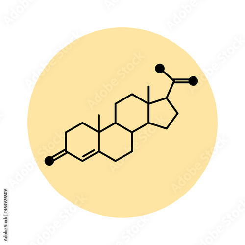 Progesterone chemical formula