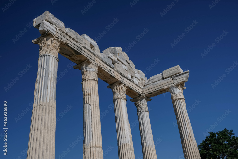 The Temple of Apollo in Side Town of Antalya, Turkey