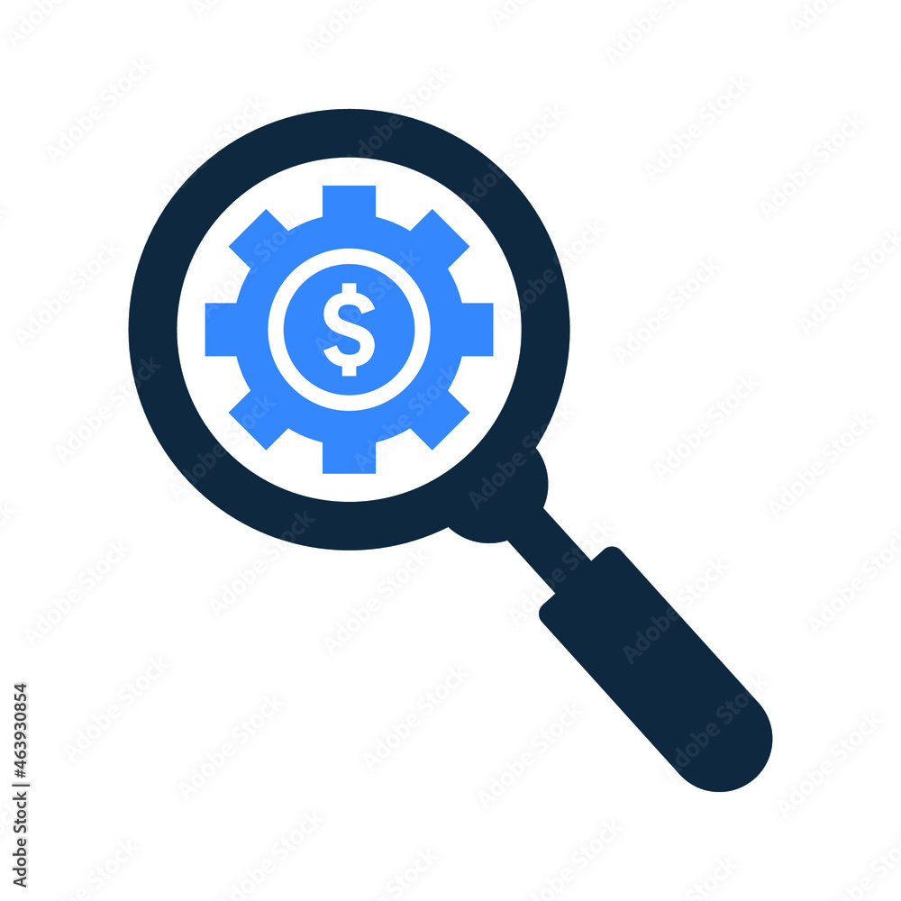 Audit, search icon. Simple editable vector illustration. Audit, search icon. Simple editable vector illustration.