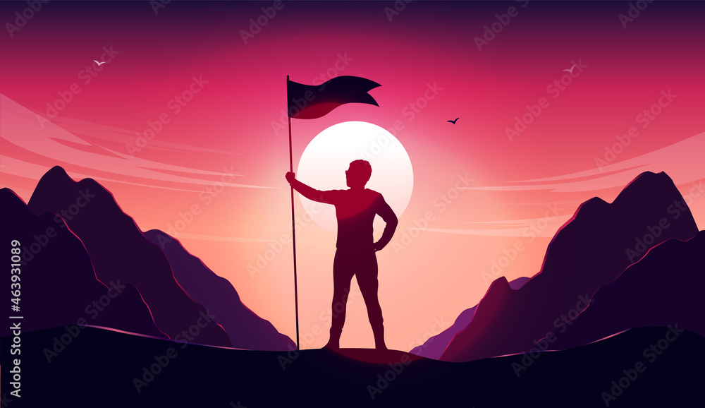 Victory Silhouette Vector