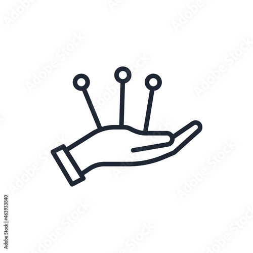 Acupuncture Teraphy Health icon vector