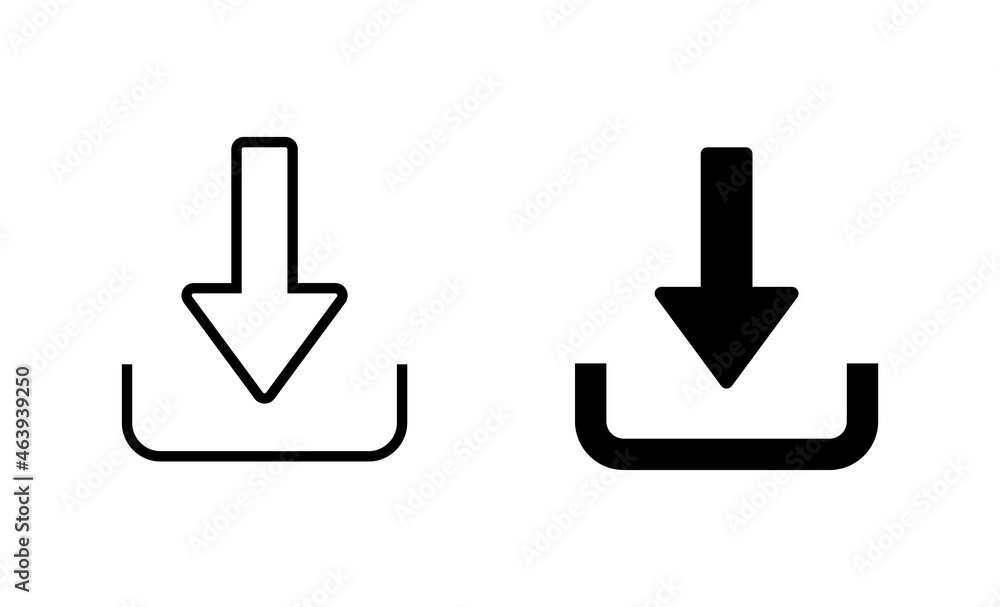 Download icons set. Download sign and symbol Download icons set. Download sign and symbol