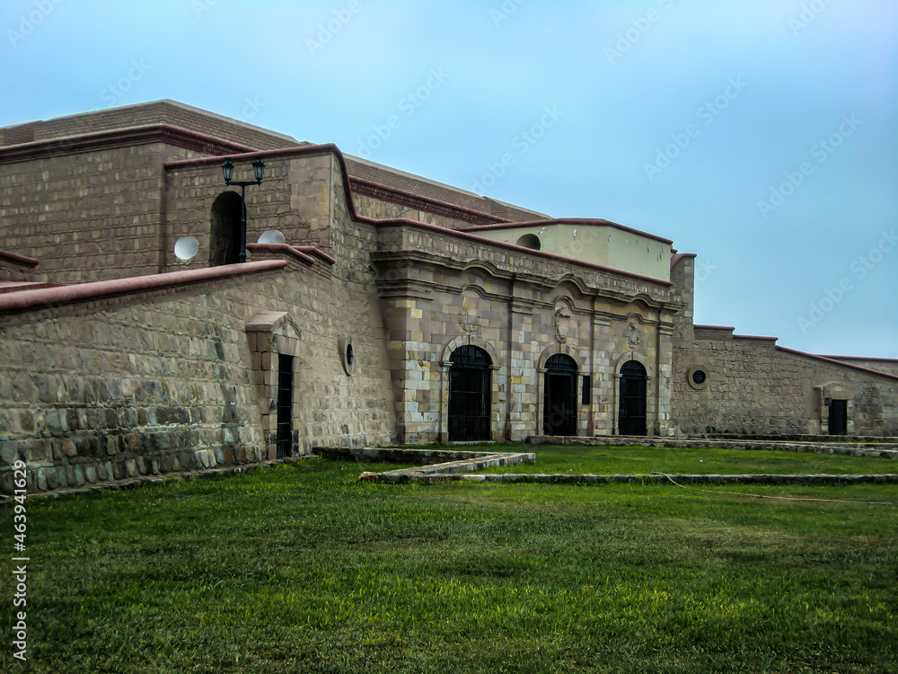 Real Felipe Fortress is a military building built in the 18th century in the bay of Callao - Peru.