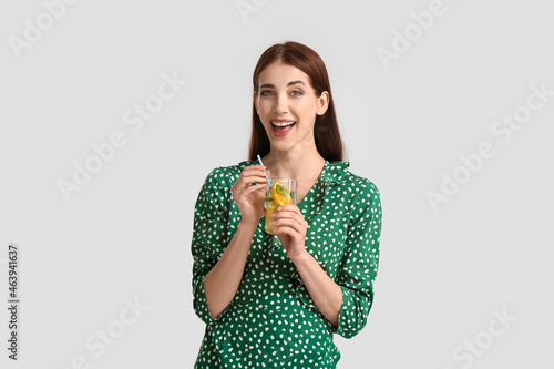 Beautiful young woman with ...