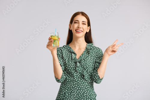 Beautiful young woman with ...