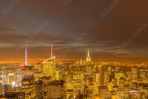 New York - DECEMBER 20, 2013: View of Lower Manhattan on Decembe © Elnur