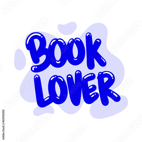 book lover quote text typography design graphic vector illustration