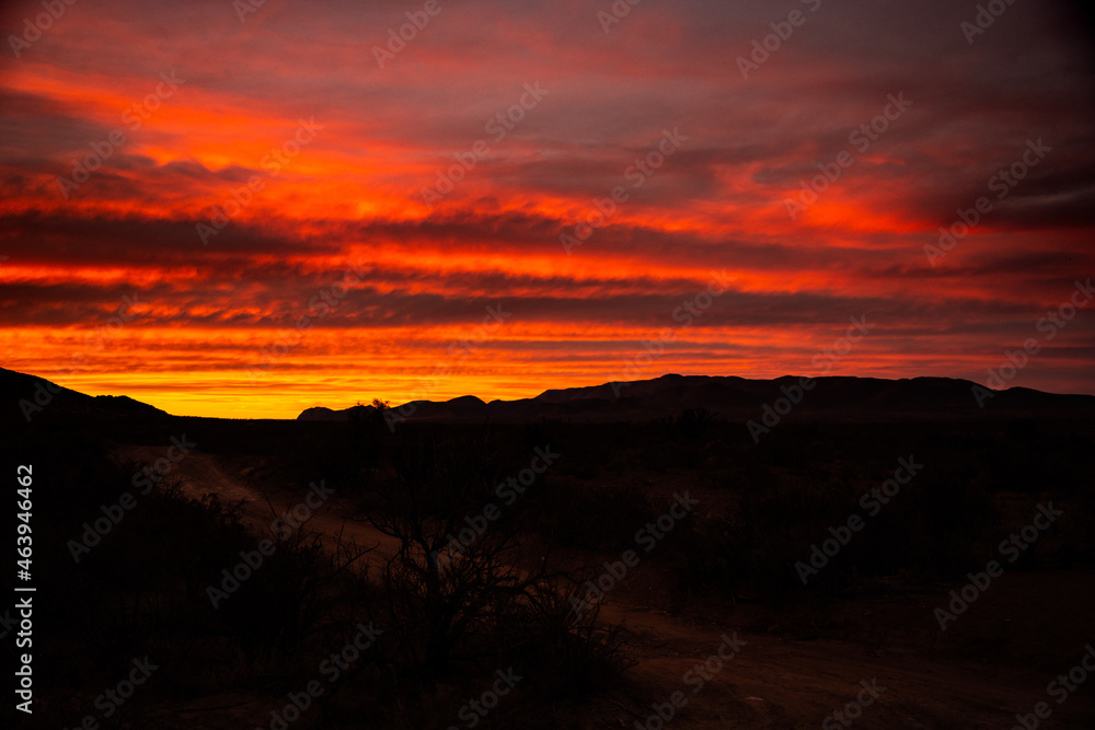 Bight Colors Of Sunset Over Grapevine Hills