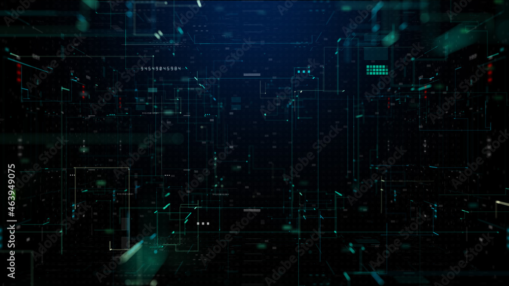 Digital Cyberspace with Particles, Digital Data Network and Blockchain Connections. High-Speed Connection and Data Analysis, Technology Digital Data Background Concept. 3d rendering Digital Cyberspace with Particles, Digital Data Network and Blockchain Connections. High-Speed Connection and Data Analysis, Technology Digital Data Background Concept. 3d rendering