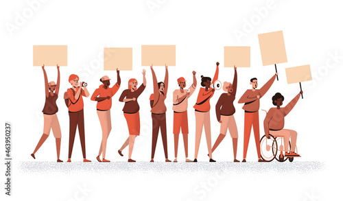 Canvastavla Social Justice - group of people protest