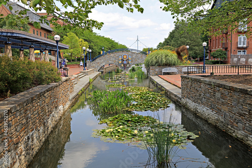 The river walk on Carroll Canal in Frederick, MD photo