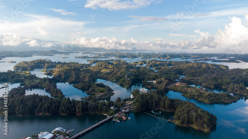 lake on el Penol, Guatape, colombia.