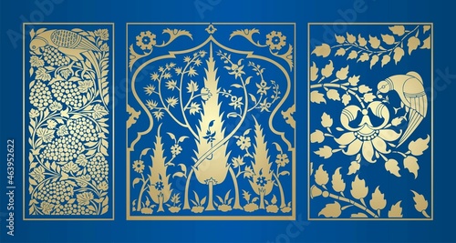 parrot motif designs, textile , Rajasthan, royal India	