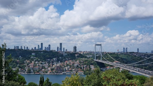 Scenery around the 2nd Bosphorus Bridge in Istanbul, Turkey