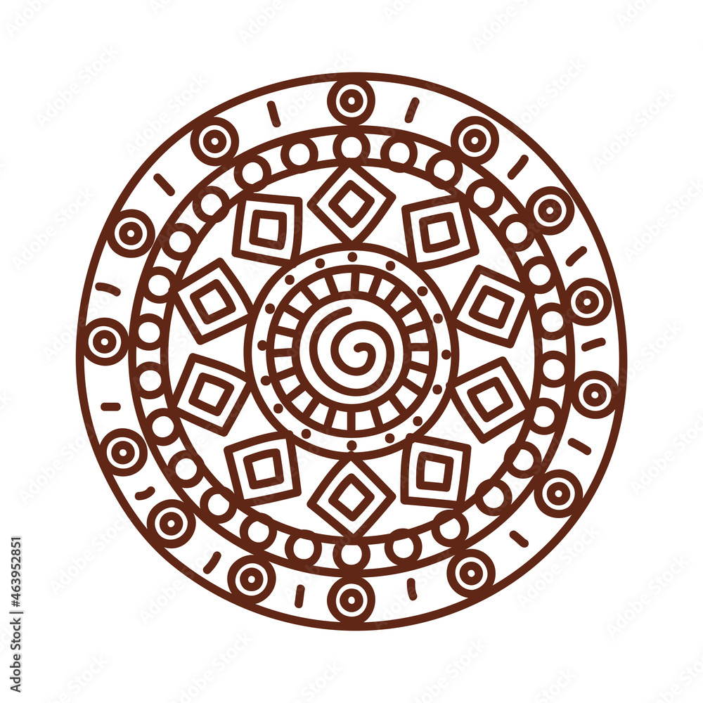 bronze circular mandala bronze circular mandala