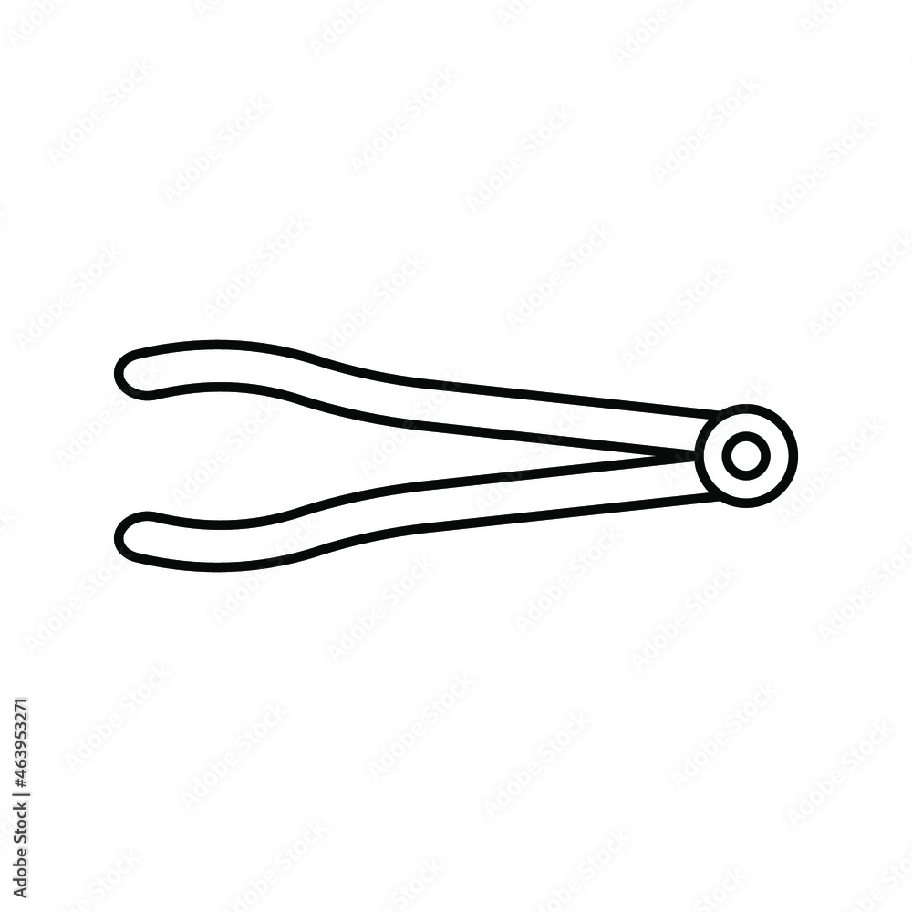 tongs icon. sign design. vector illustration tongs icon. sign design. vector illustration