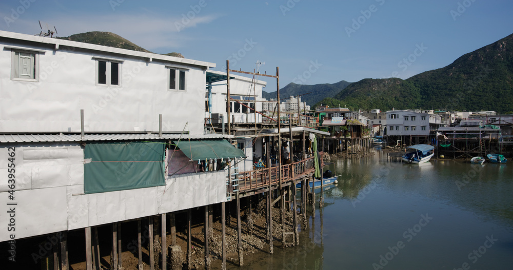 Fototapeta premium Traditional fishing village in Hong Kong