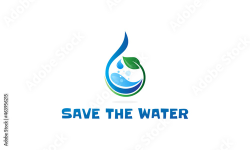 water drop environment vector green sustainable logo world water day nature 