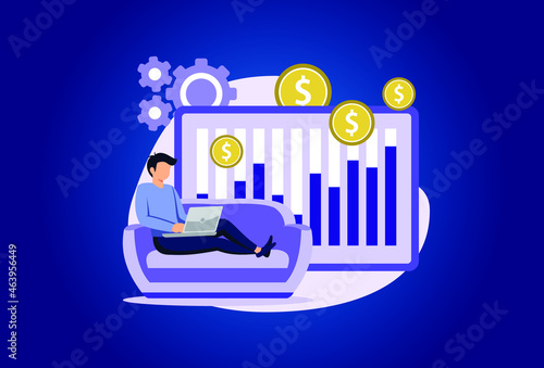 Passive income illustration exclusive design inspiration