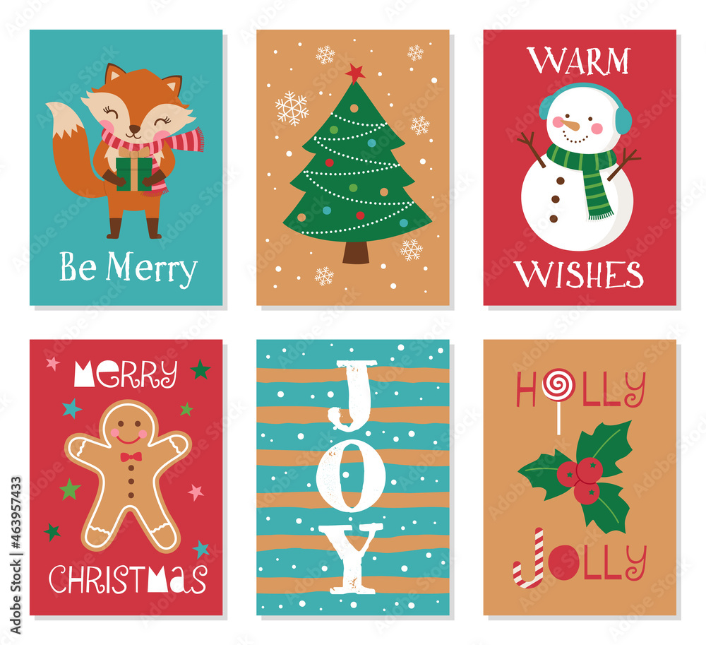 Collection of christmas card illustration. Collection of christmas card illustration.