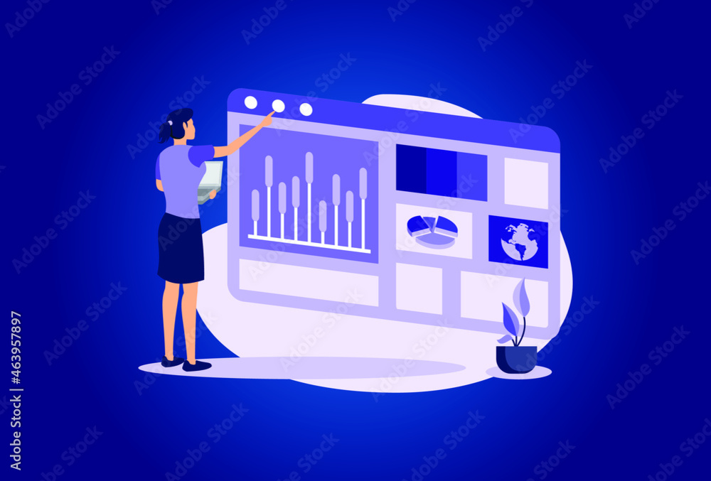 Dashboard service illustration exclusive design inspiration Dashboard service illustration exclusive design inspiration