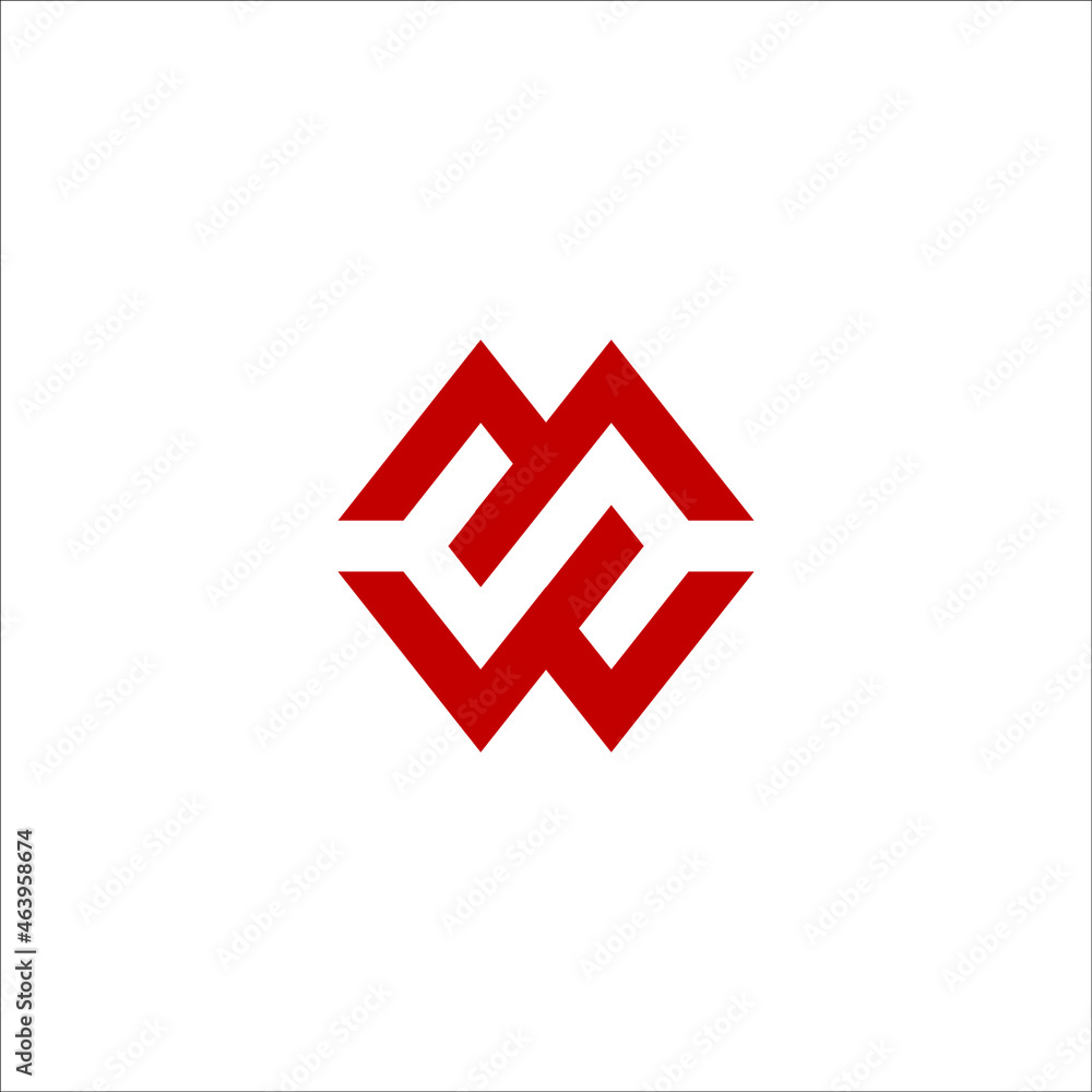 Alphabet letters Initials Monogram logoMS, WS, SM, SW, M, W and S Alphabet letters Initials Monogram logoMS, WS, SM, SW, M, W and S