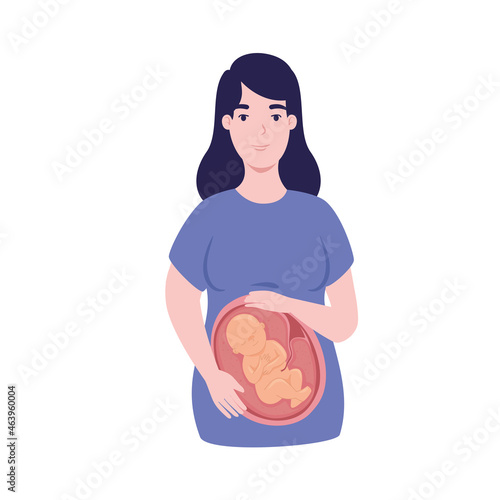 cute pregnant woman