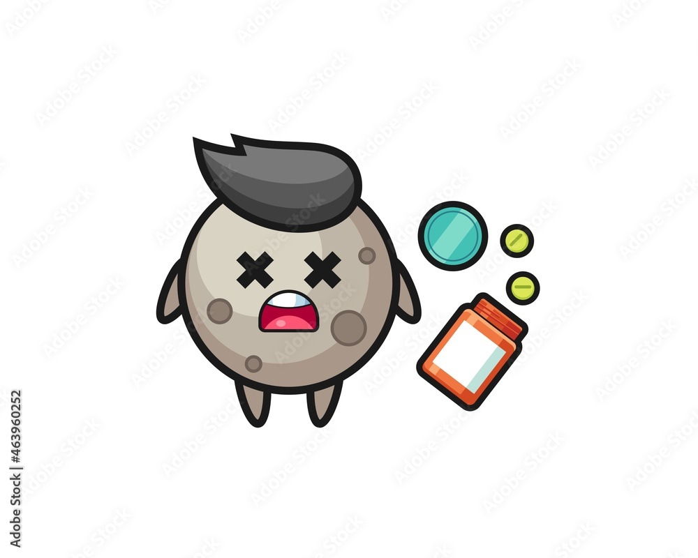 illustration of overdose moon character illustration of overdose moon character