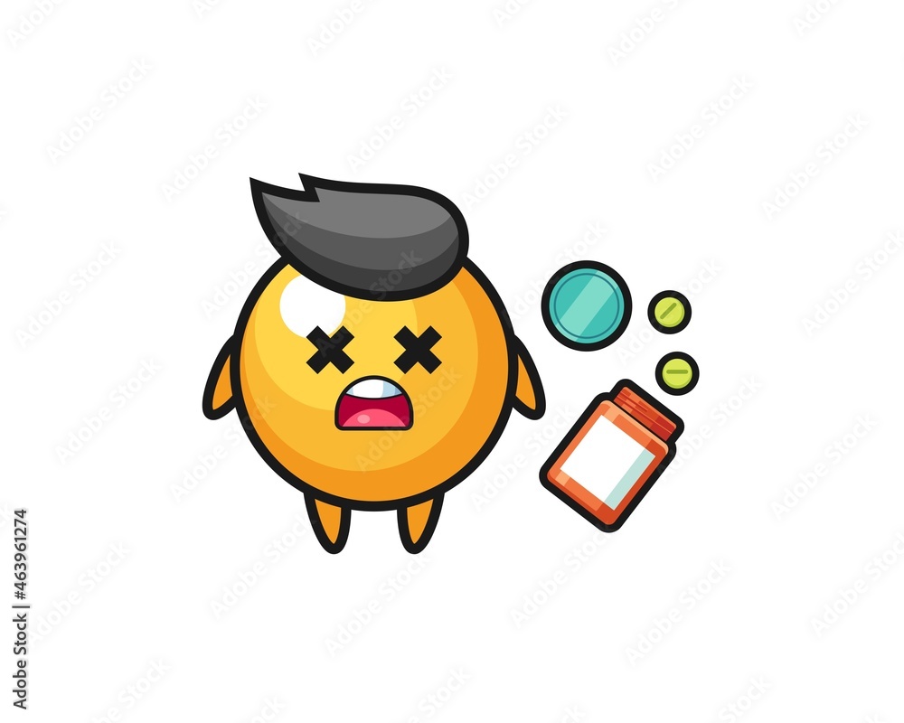 illustration of overdose ping pong character illustration of overdose ping pong character