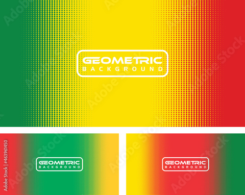 Rasta Color Geometric Background