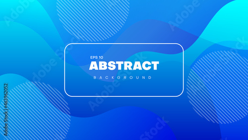 abstract dynamic wave background.modern blue gradient wavy shape composition