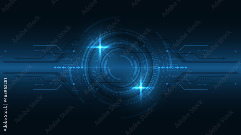 Technology background Hi-tech communication concept innovation abstract background vector illustration