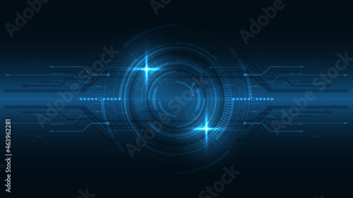 Technology background Hi-tech communication concept innovation abstract background vector illustration