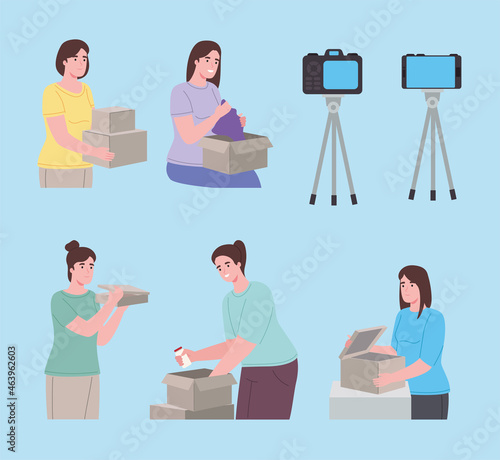 creator content opening boxes