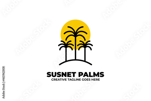 Sunset Palms Dessert Logo