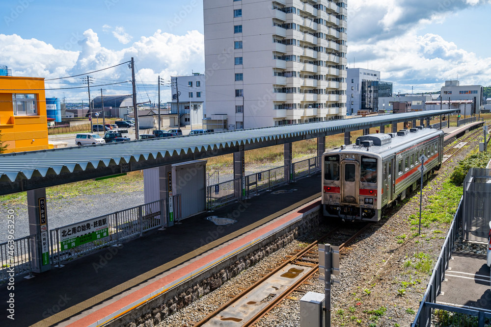 Obraz premium 本土最北端の駅 (日本 - 北海道 - 稚内駅)