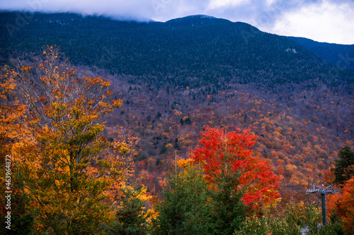 Vermont Mountains in the season of fall. © mky44