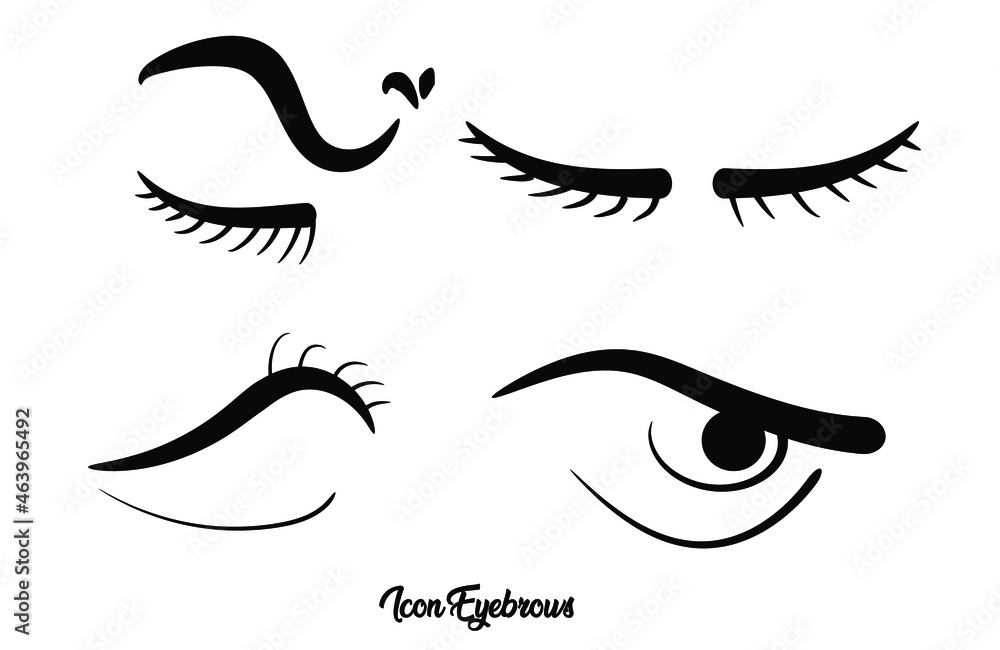 Fototapeta premium Logo or icon eyebrow design