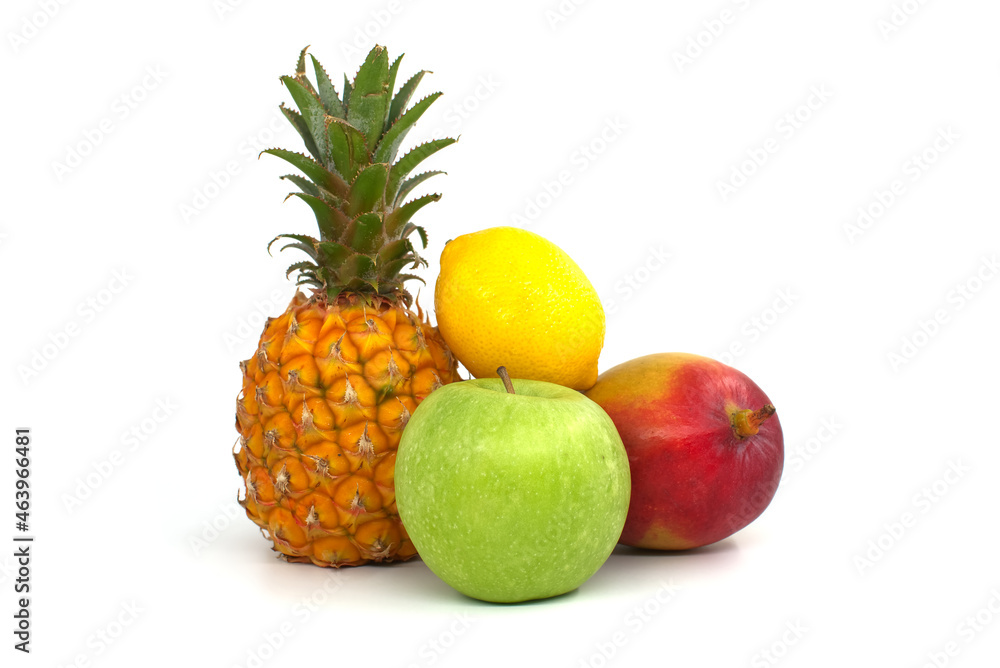 Assortment of fresh healthy fruits