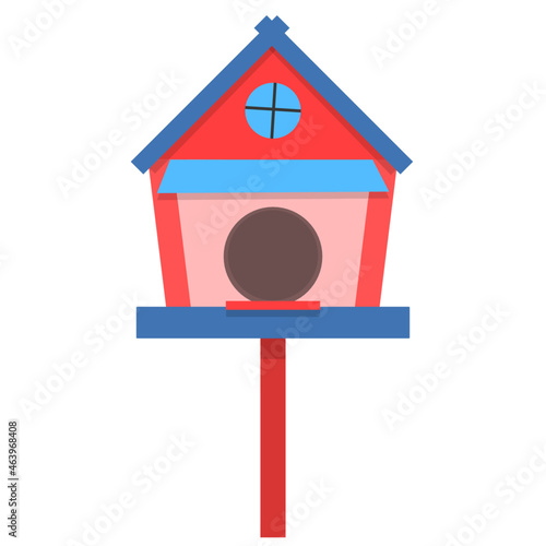 bird house isolated on white