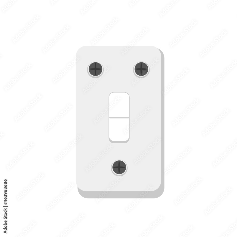 electrical switches with terminals L1 L2 N, vector illustration of