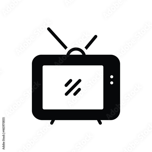 Black solid icon for tuner